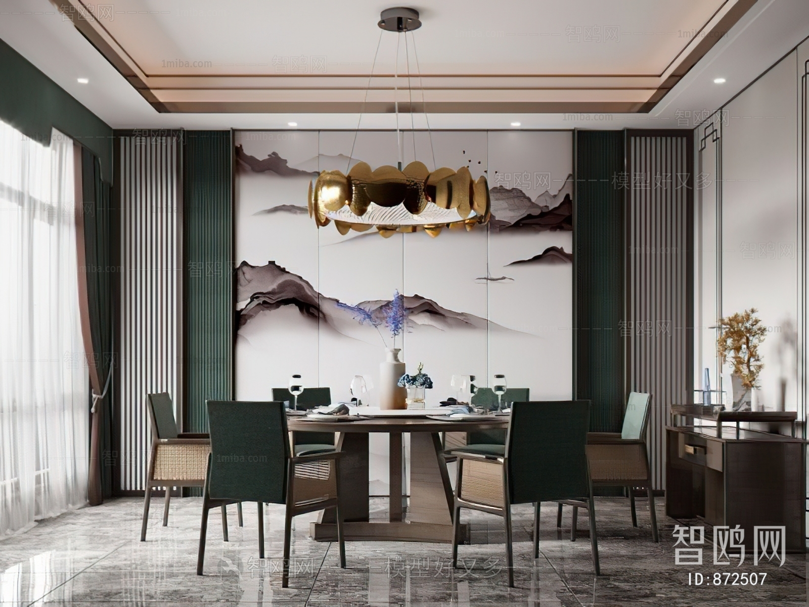 New Chinese Style Dining Room