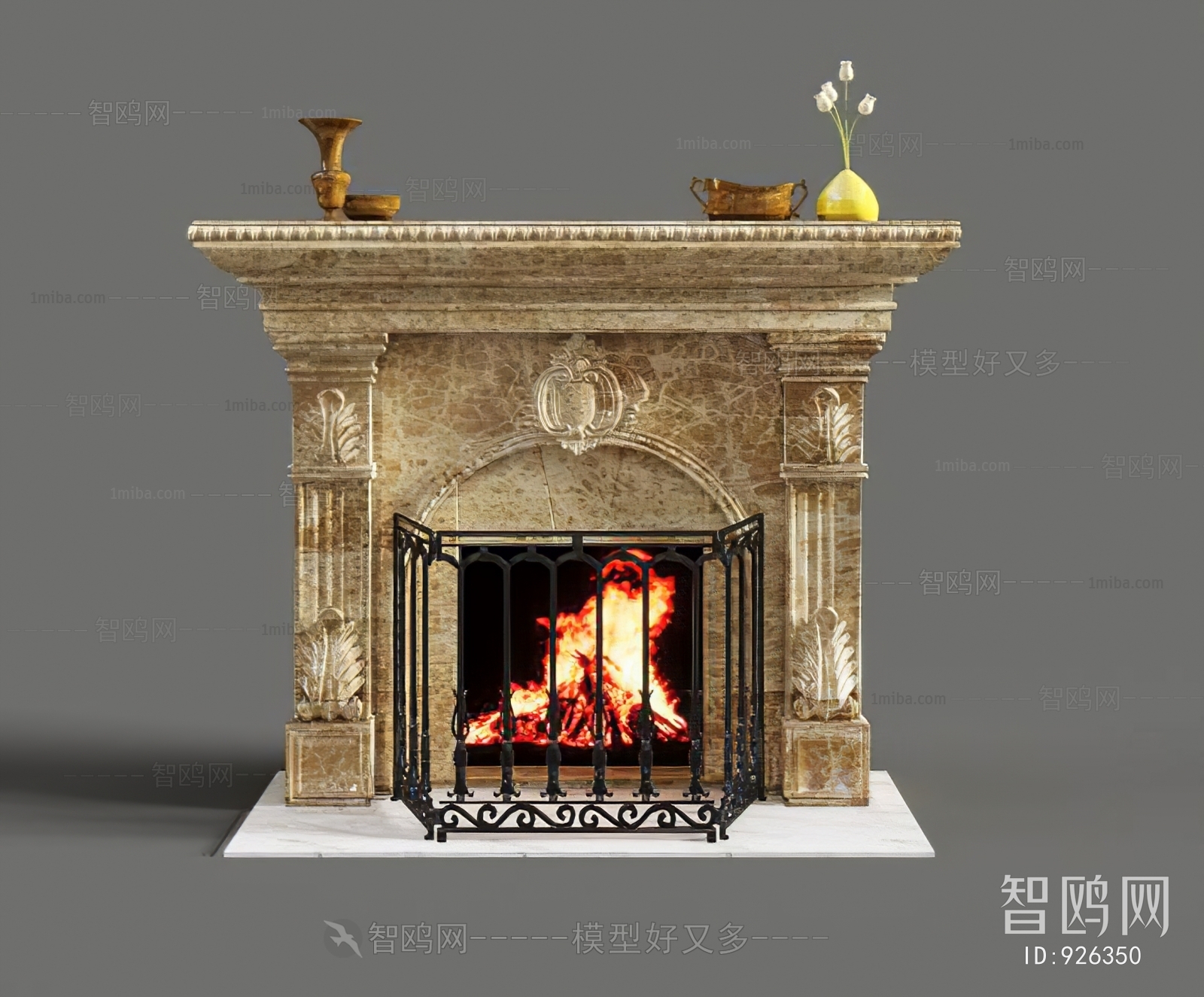 European Style Fireplace