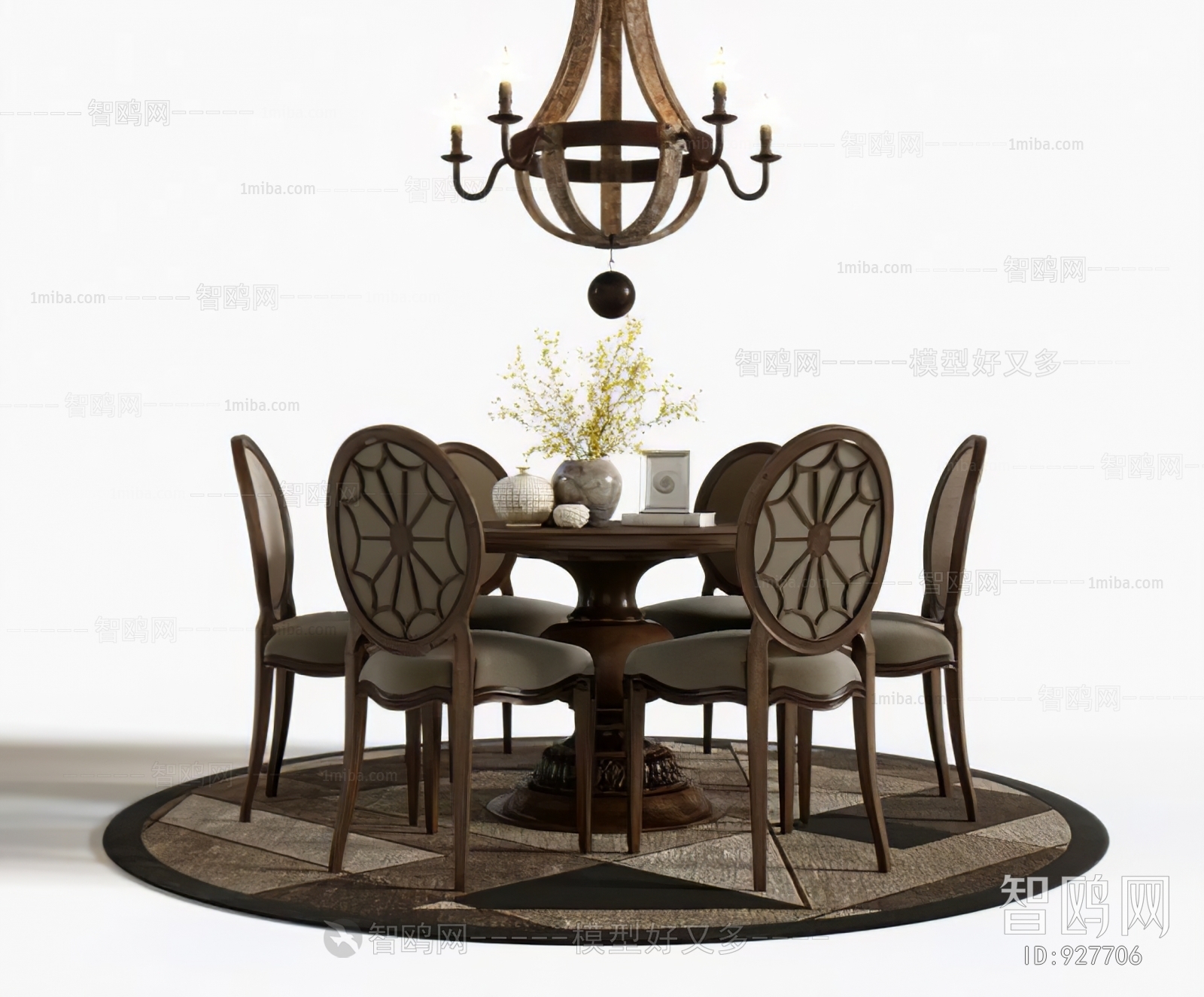 American Style Dining Table And Chairs