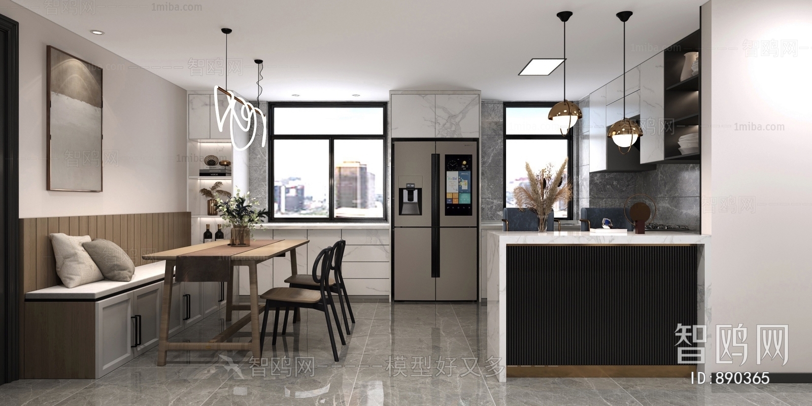 Modern Open Kitchen