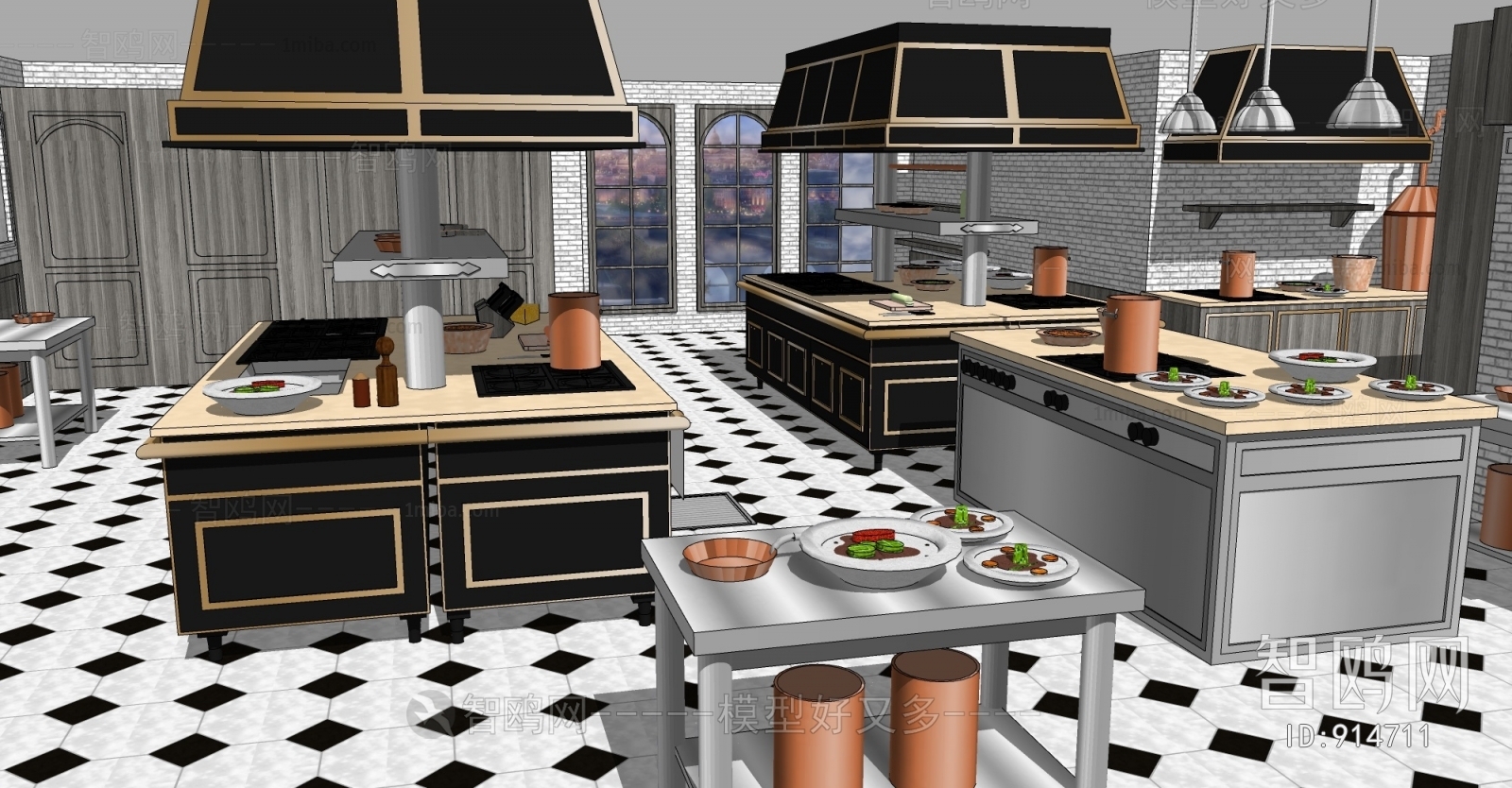 Modern Central Kitchen