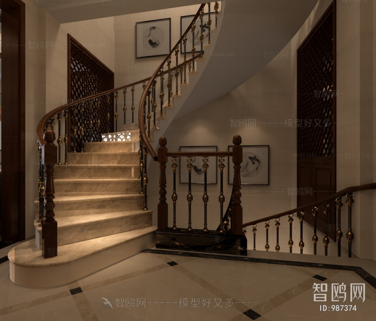 Chinese Style Stair Balustrade/elevator