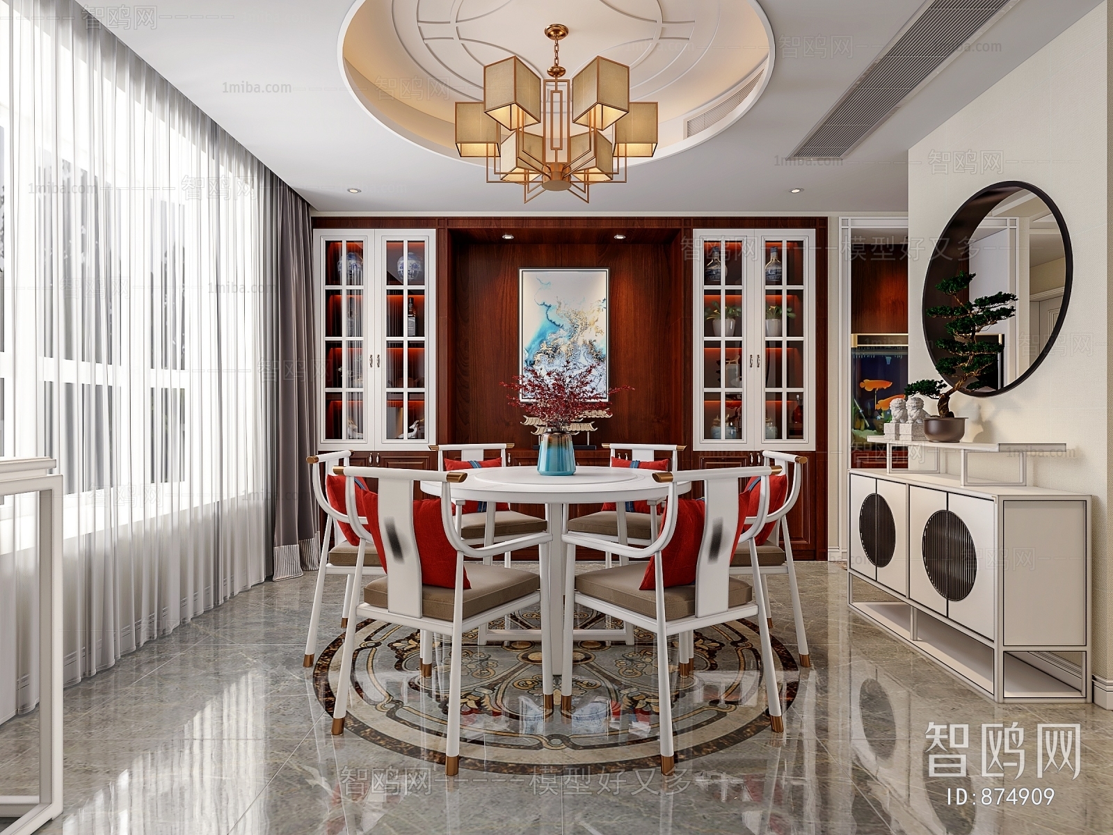 New Chinese Style Dining Room