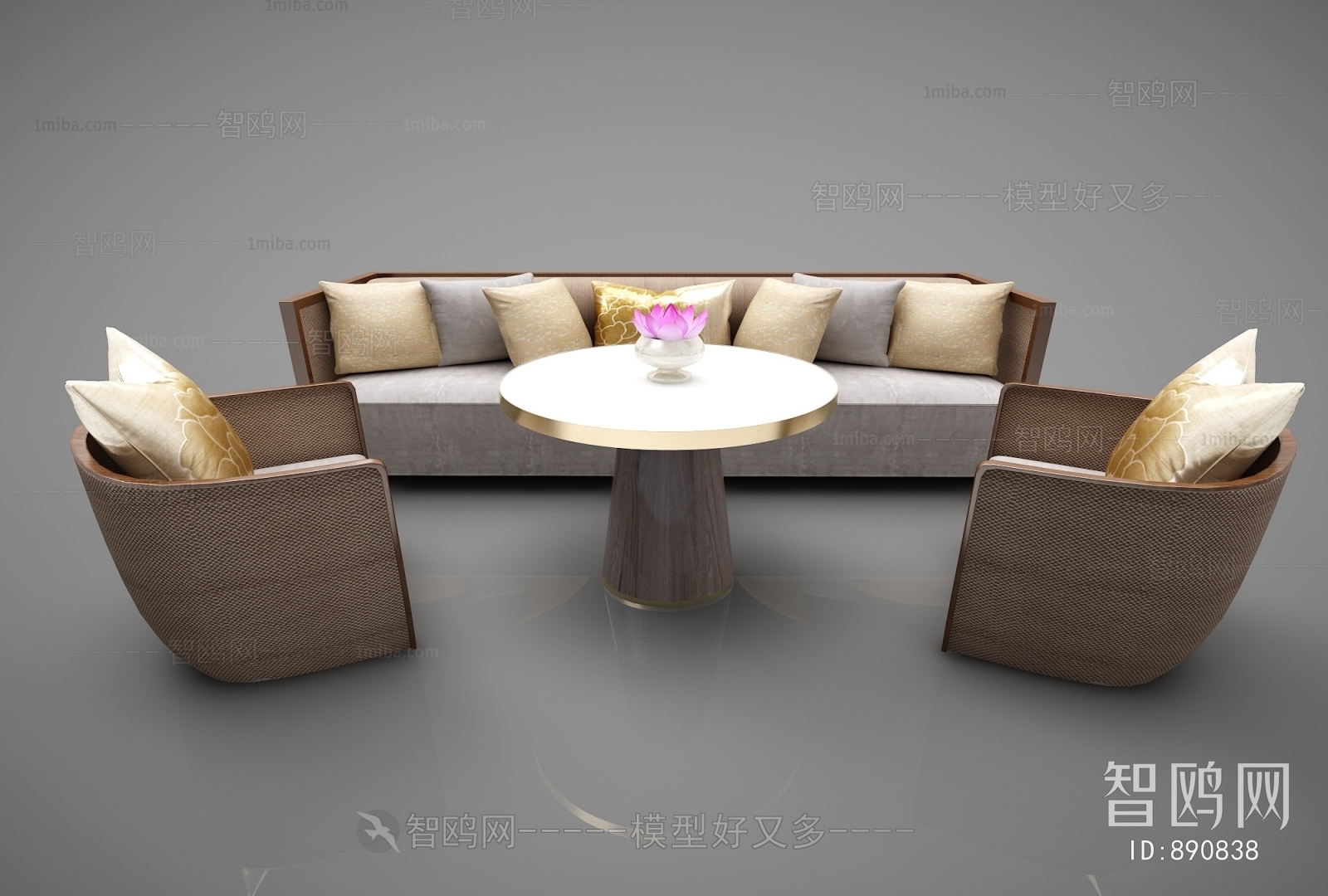 New Chinese Style Sofa Combination