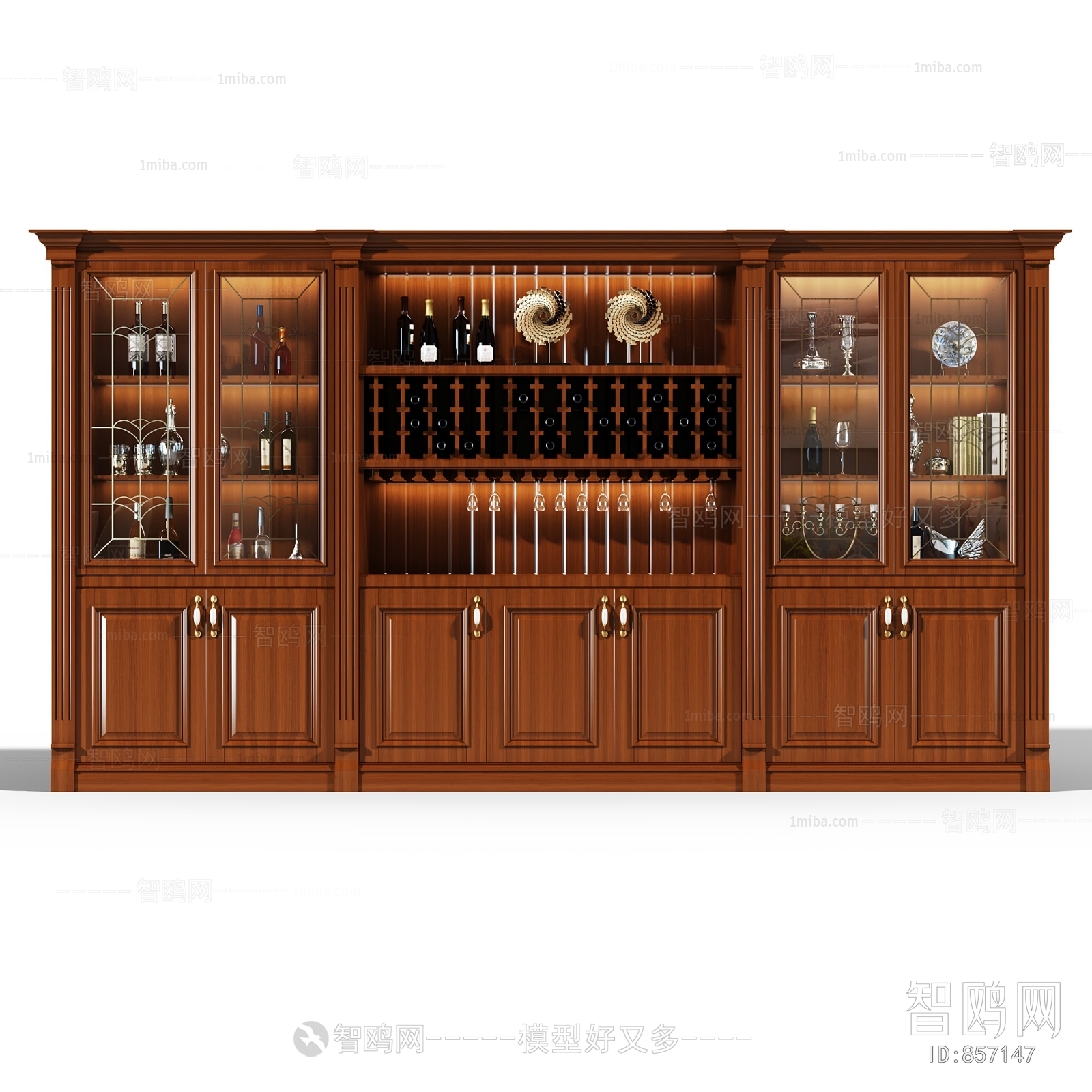 Simple European Style Wine Cabinet