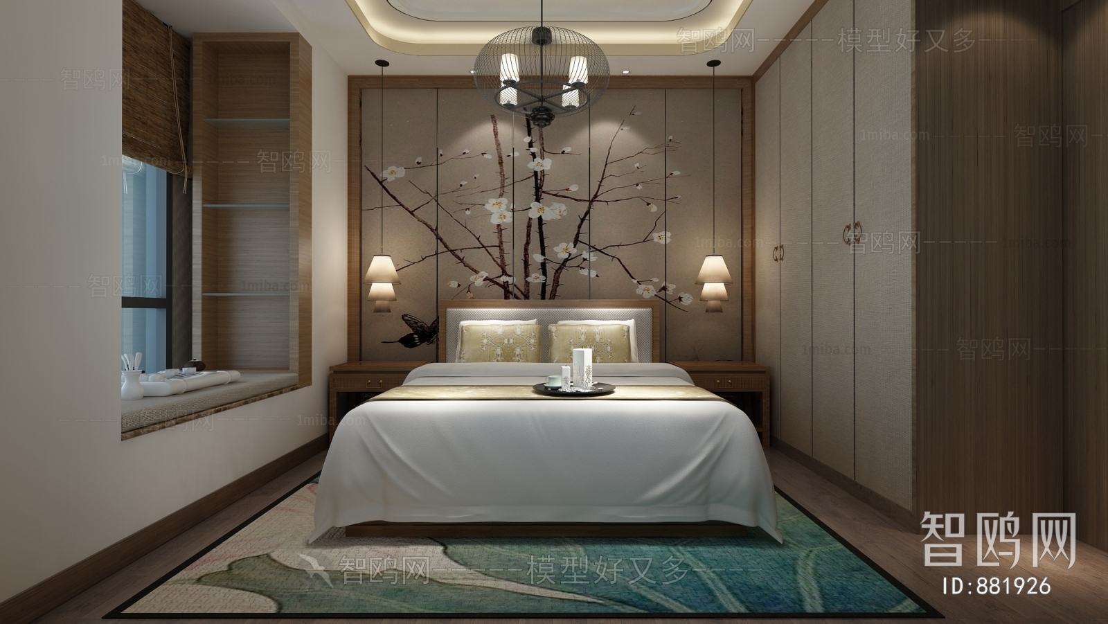 New Chinese Style Bedroom