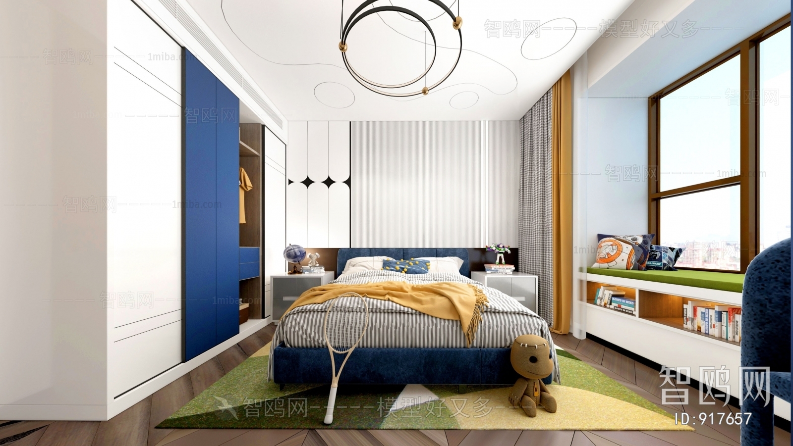 Modern Boy's Room And Son's Room