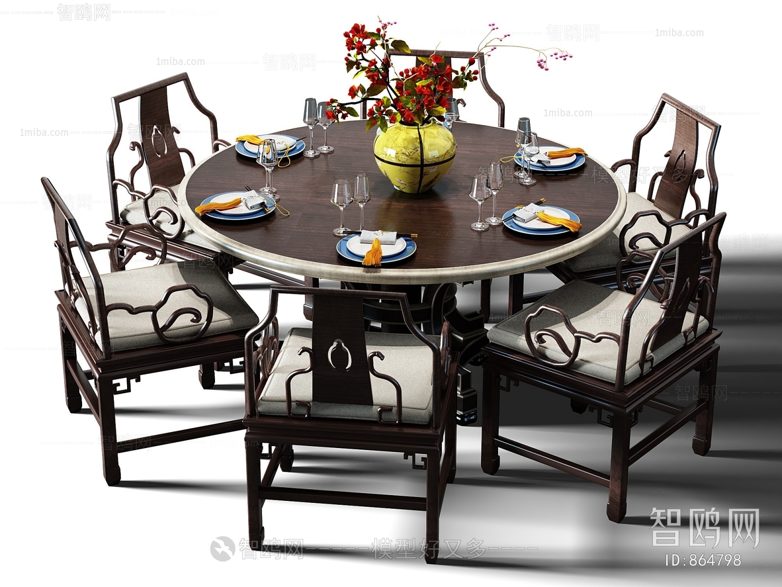 Chinese Style Dining Table And Chairs