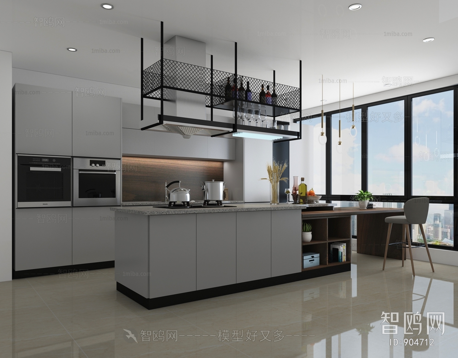 Modern Open Kitchen