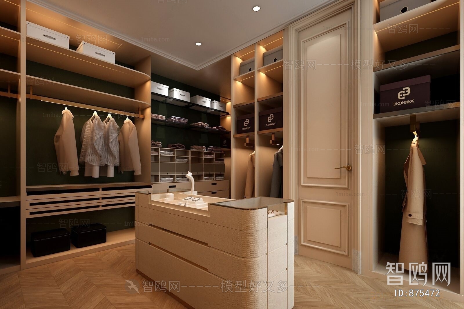 Modern Clothes Storage Area