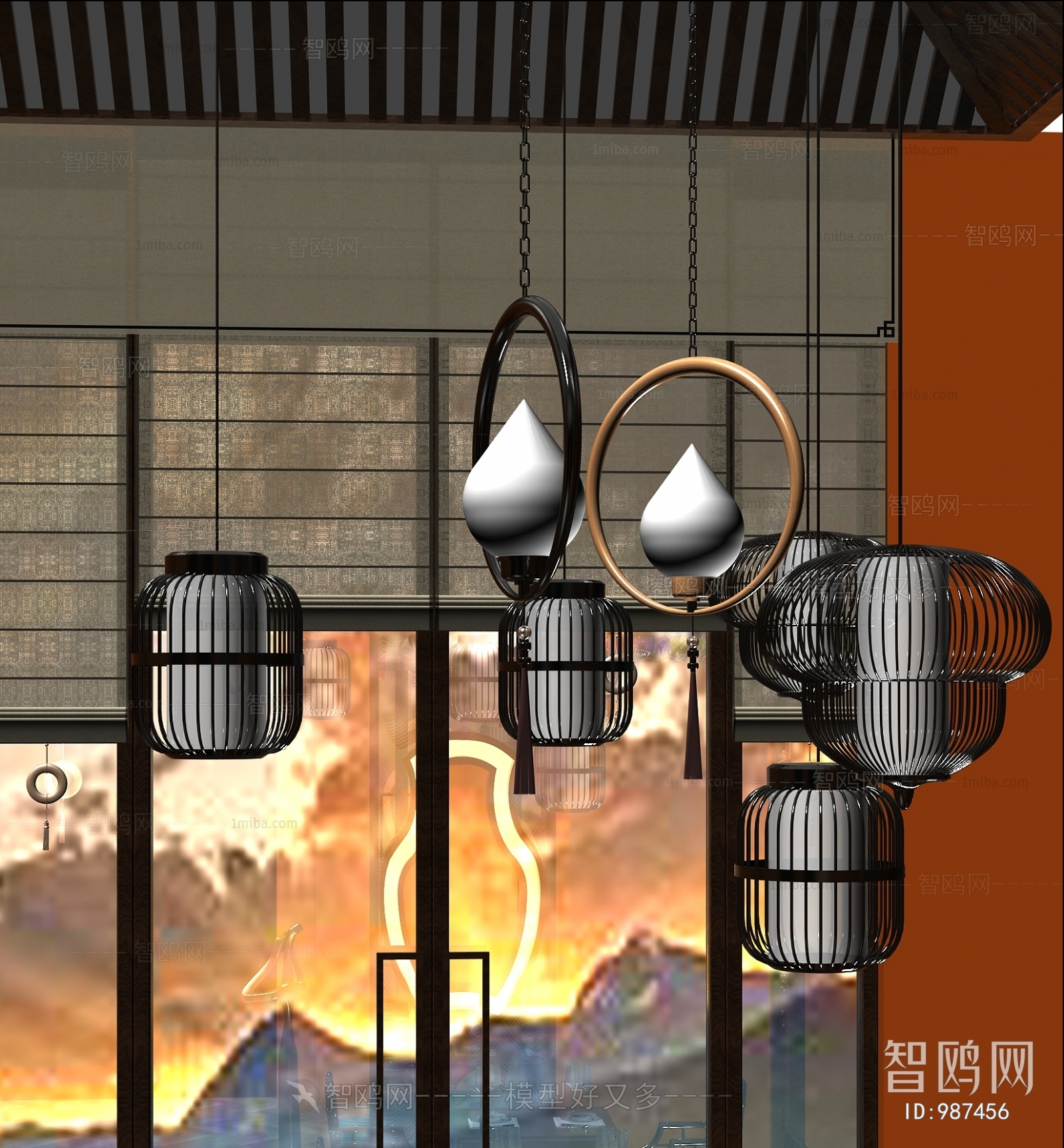 New Chinese Style Droplight