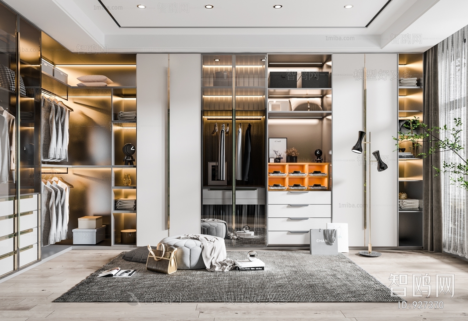 Modern Clothes Storage Area