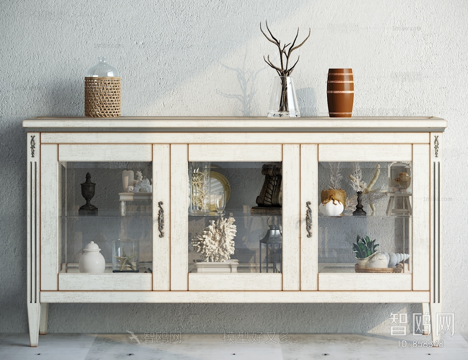 Idyllic Style Decorative Cabinet