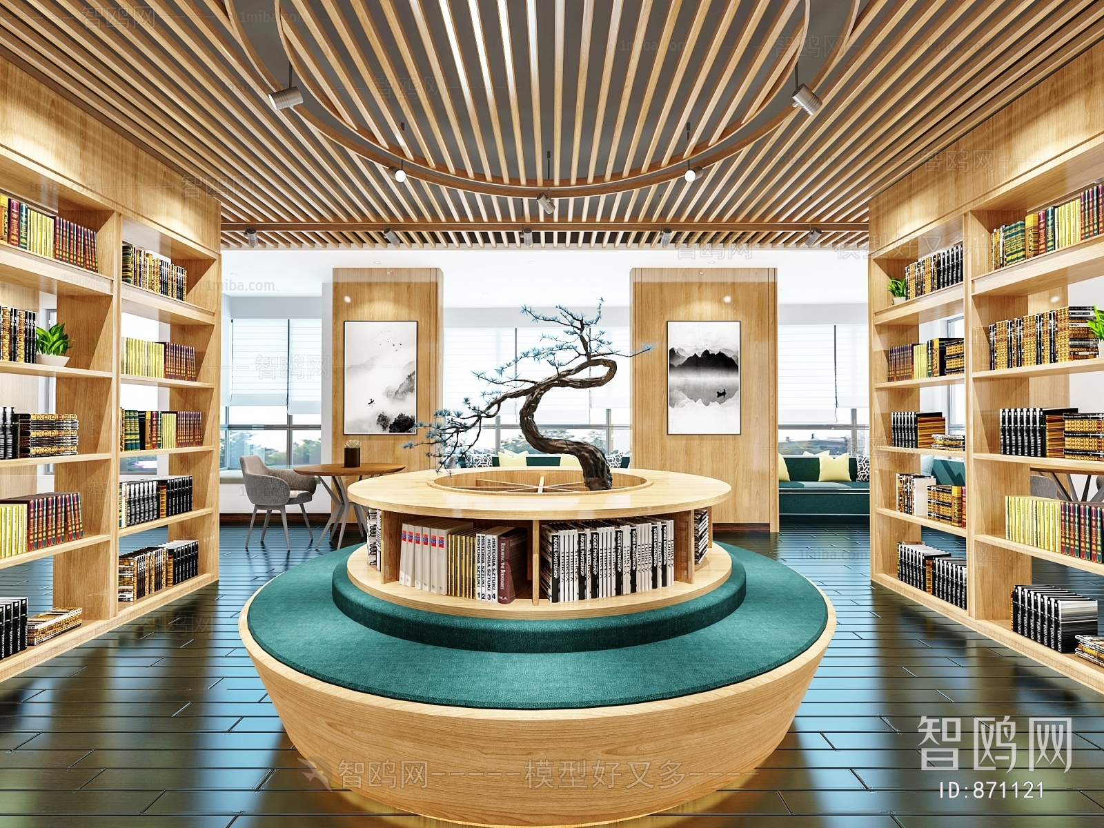 New Chinese Style Library