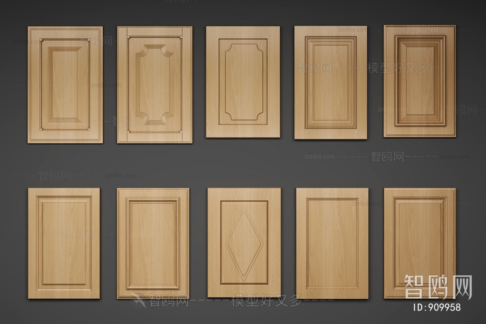 Simple European Style Door Panel