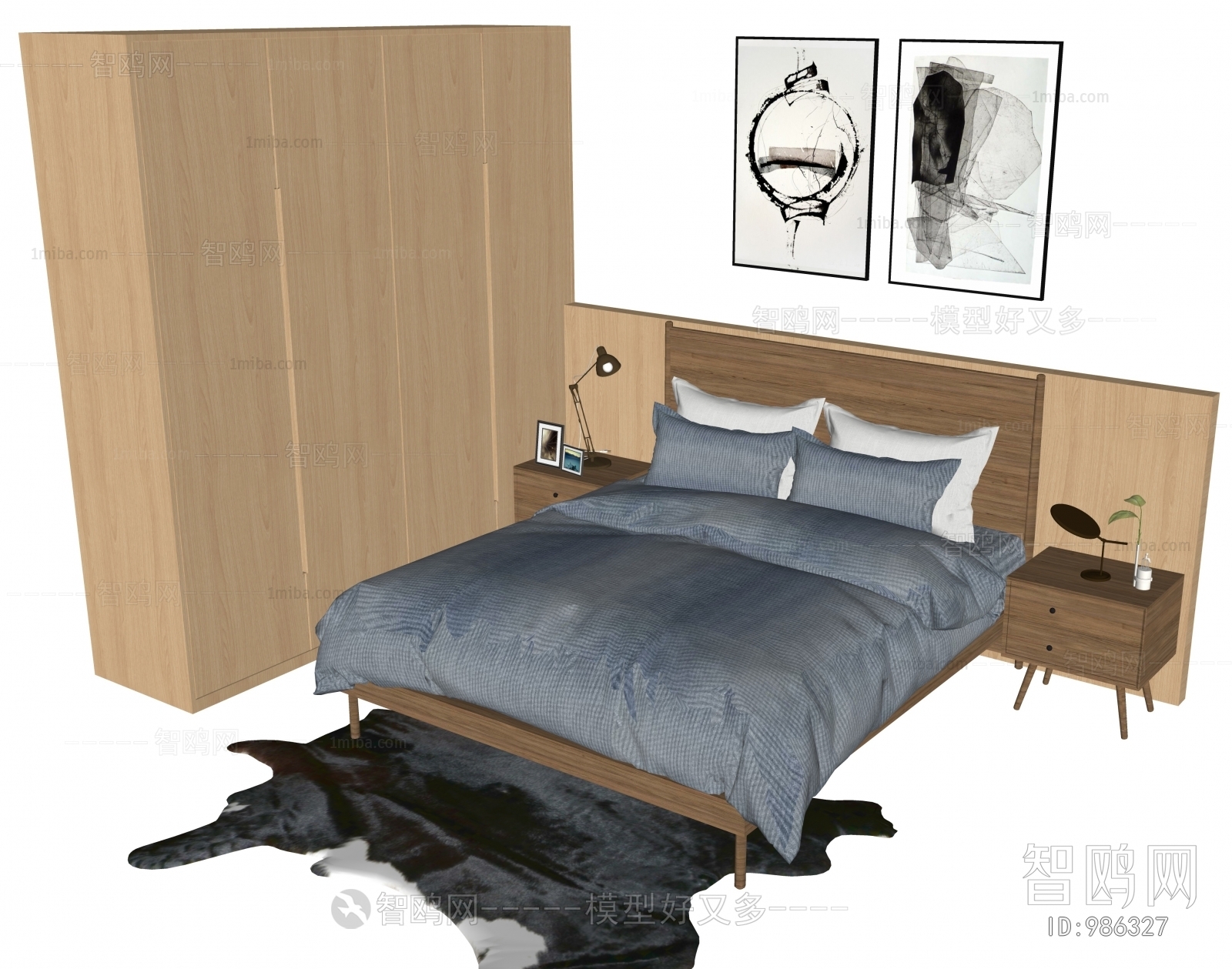 Nordic Style Double Bed