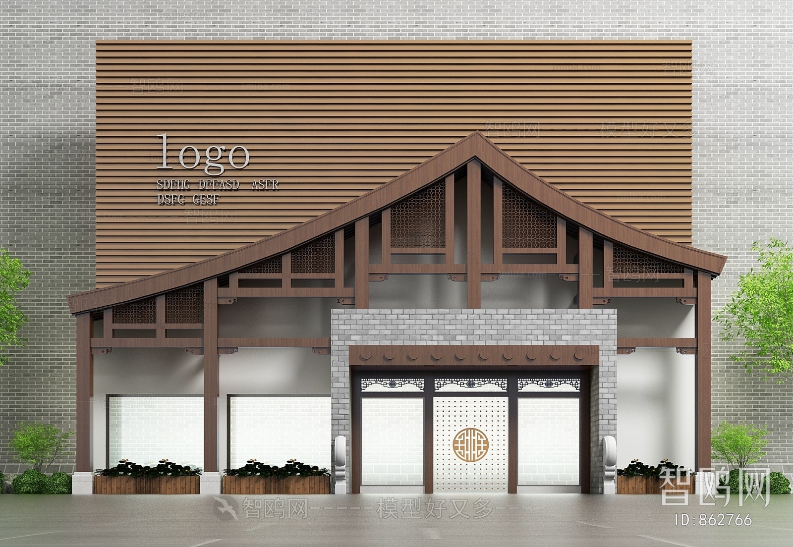 New Chinese Style Facade Element