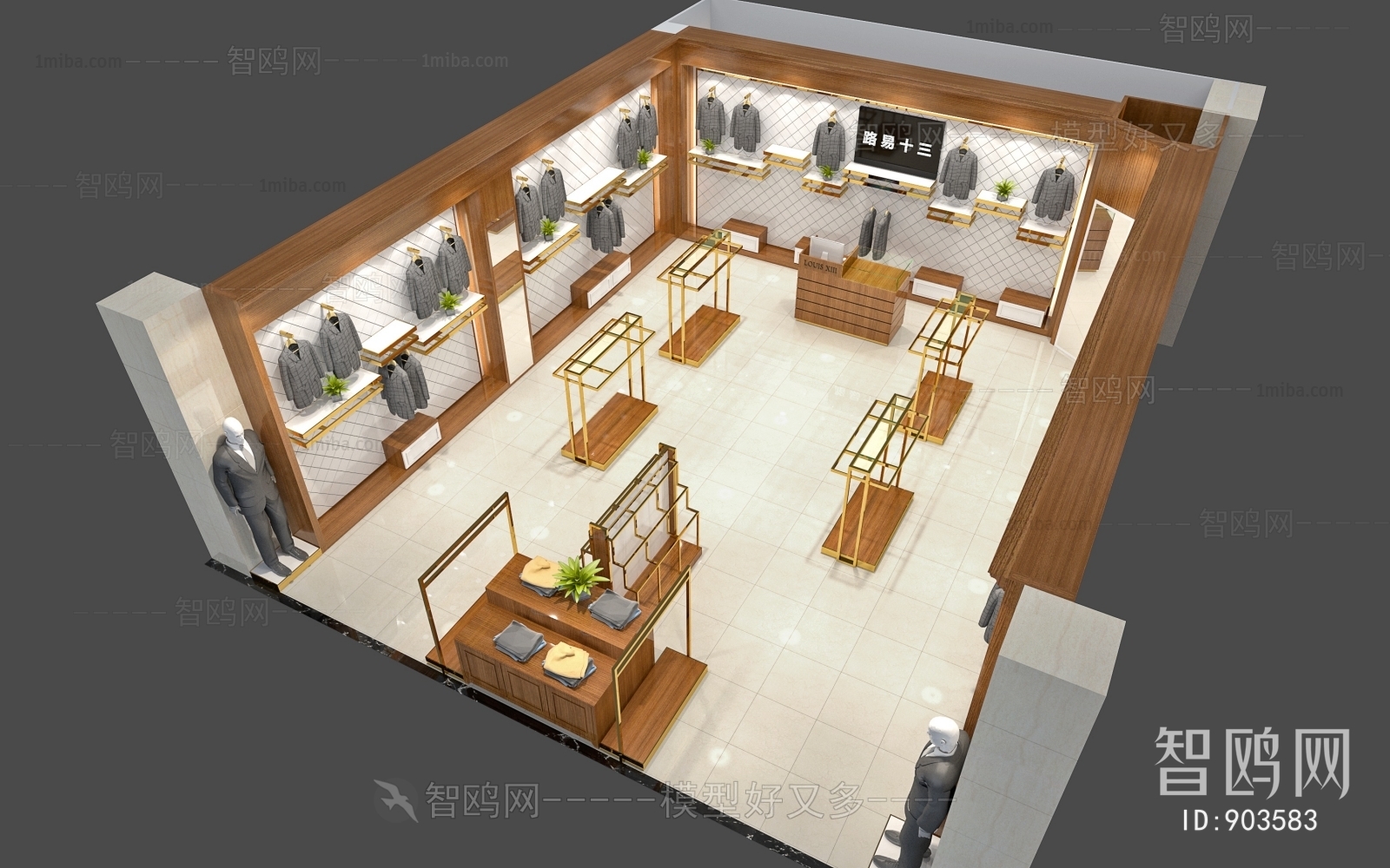 Simple European Style Clothing Store