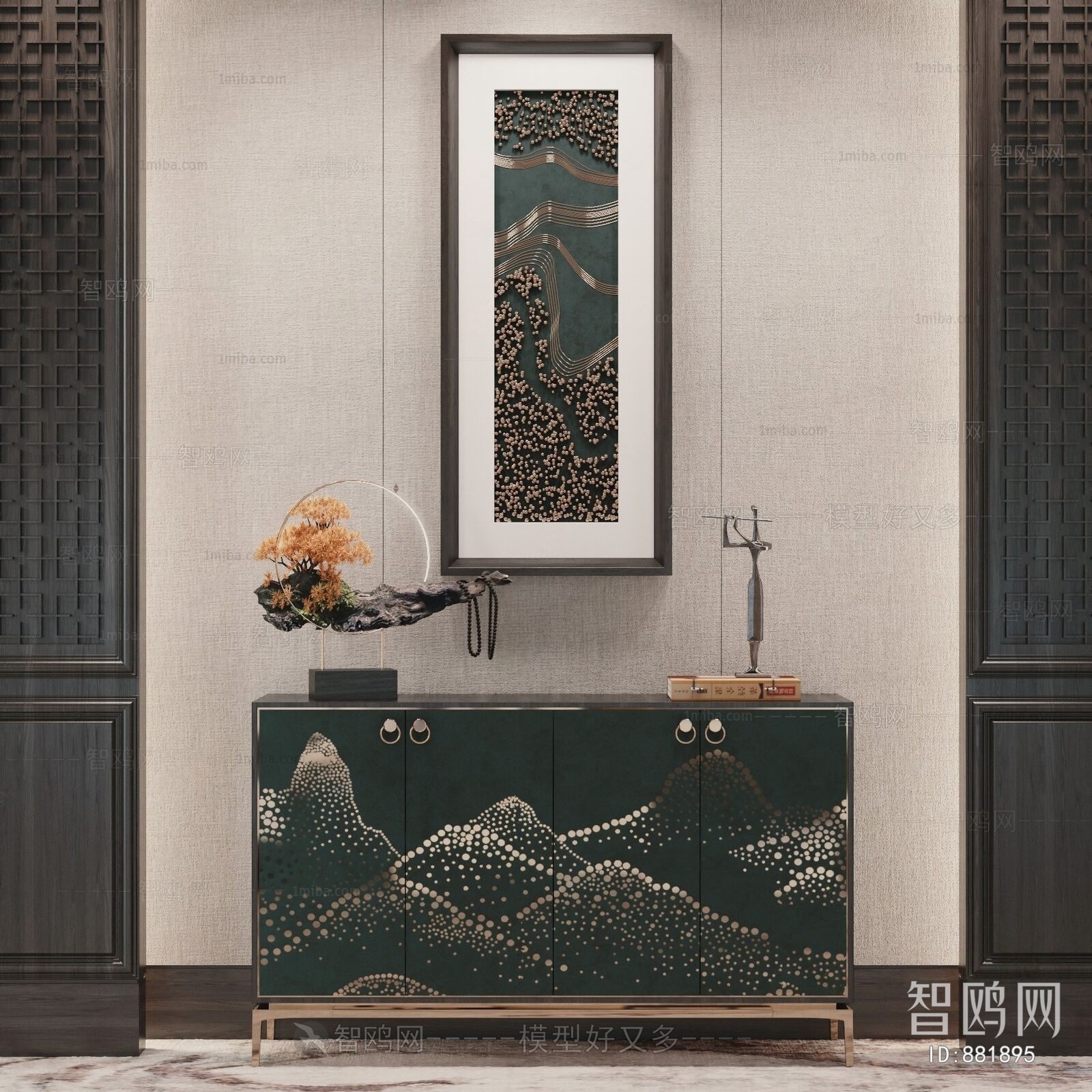 Chinese Style Side Cabinet/Entrance Cabinet