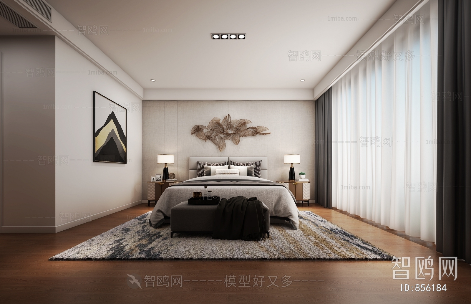 New Chinese Style Bedroom