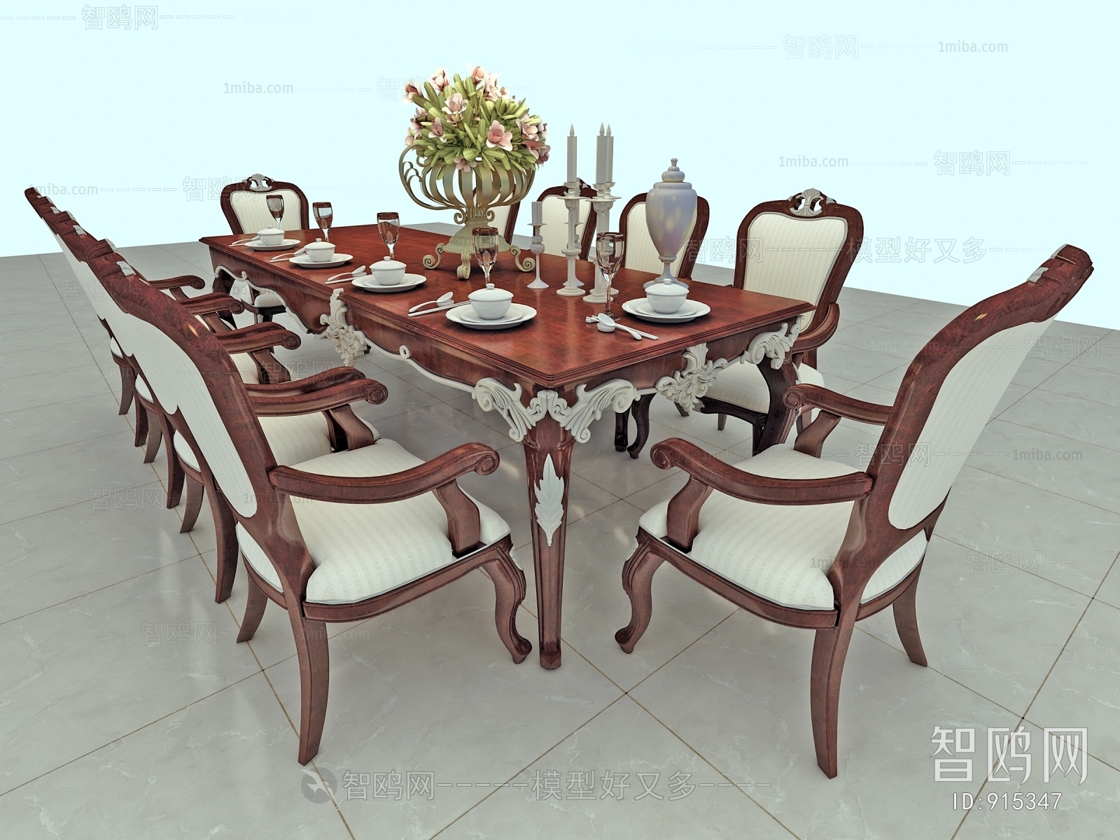 American Style Dining Table And Chairs