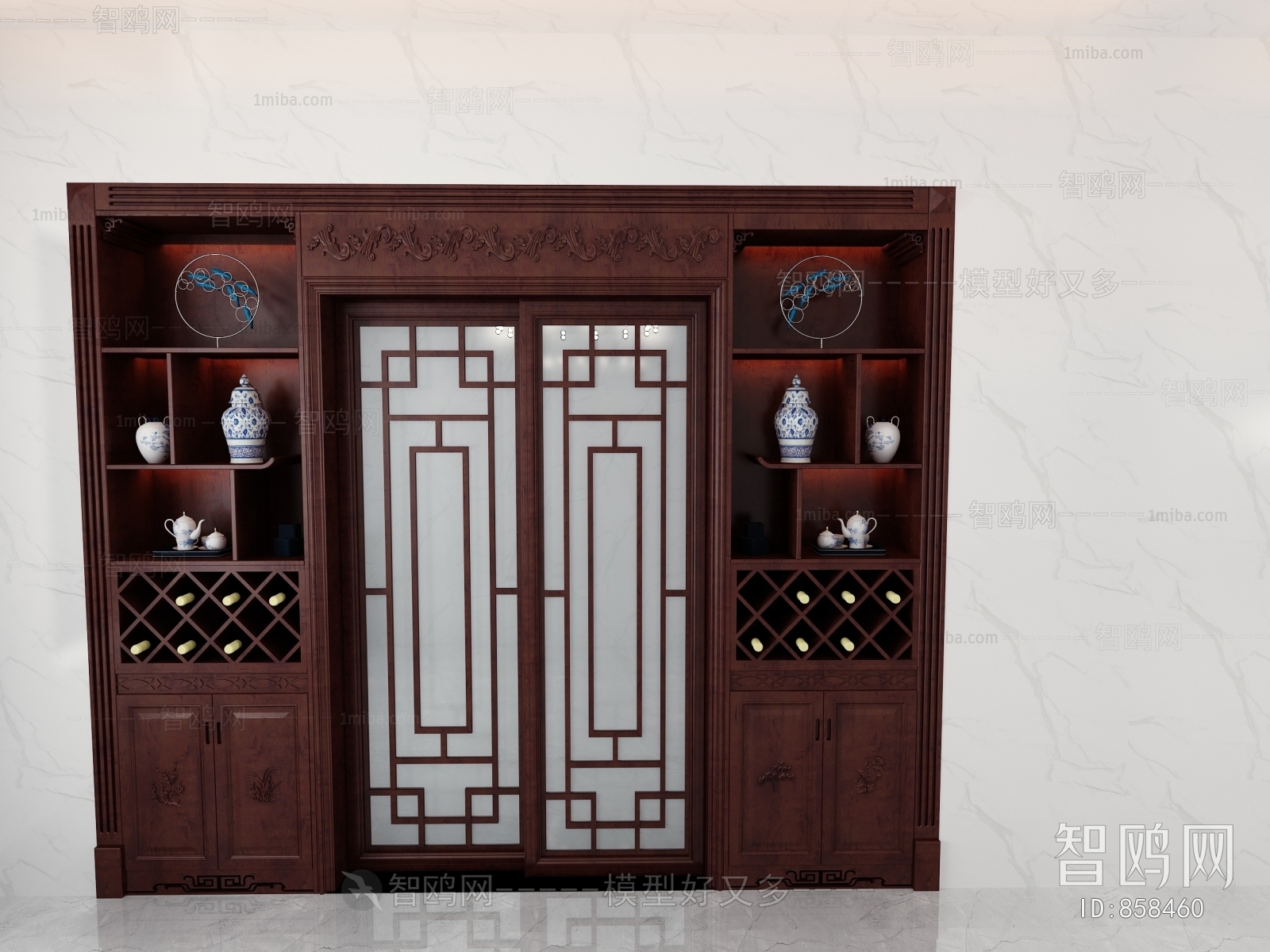 Chinese Style Decorative Cabinet