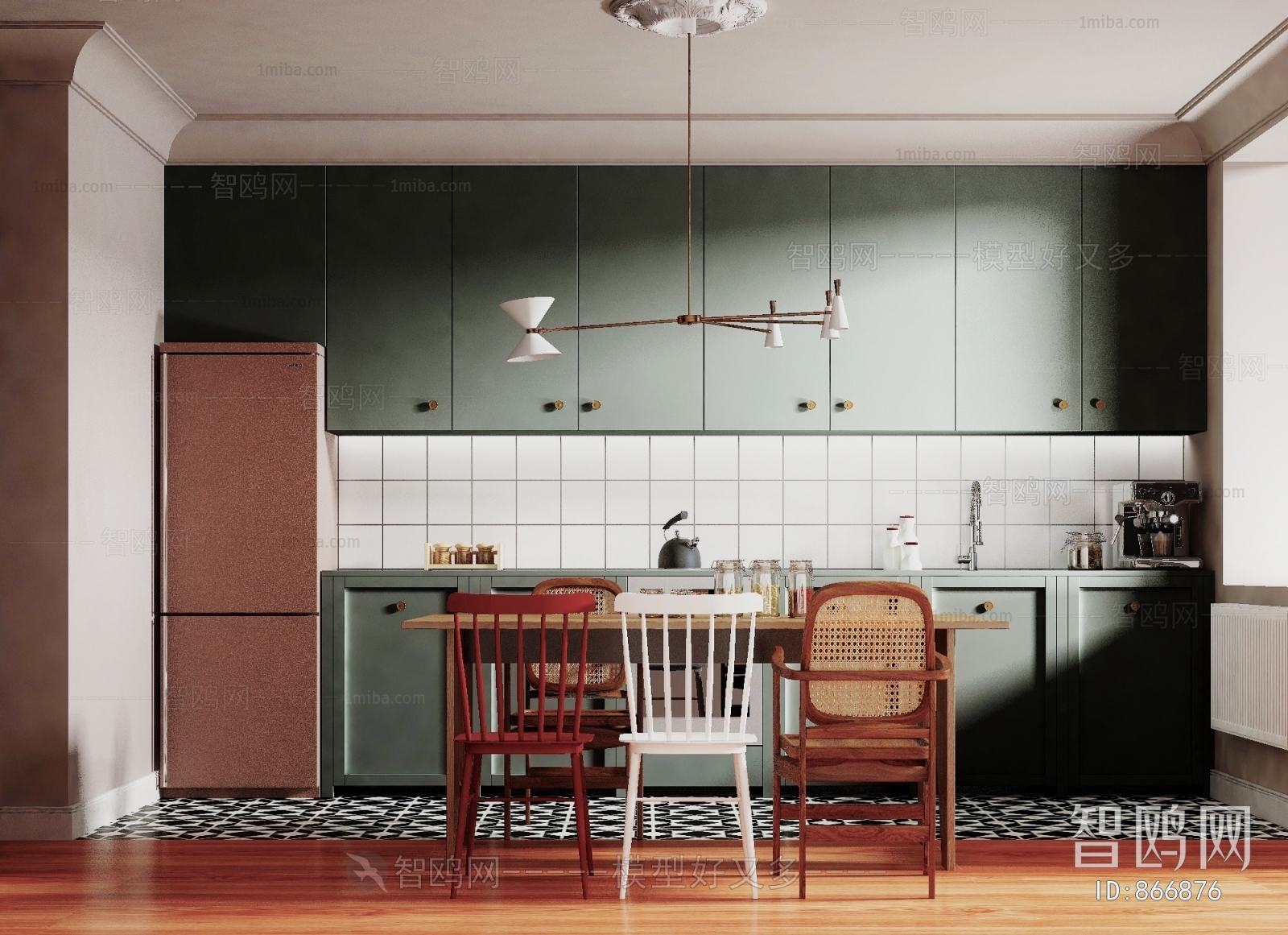 Nordic Style Open Kitchen