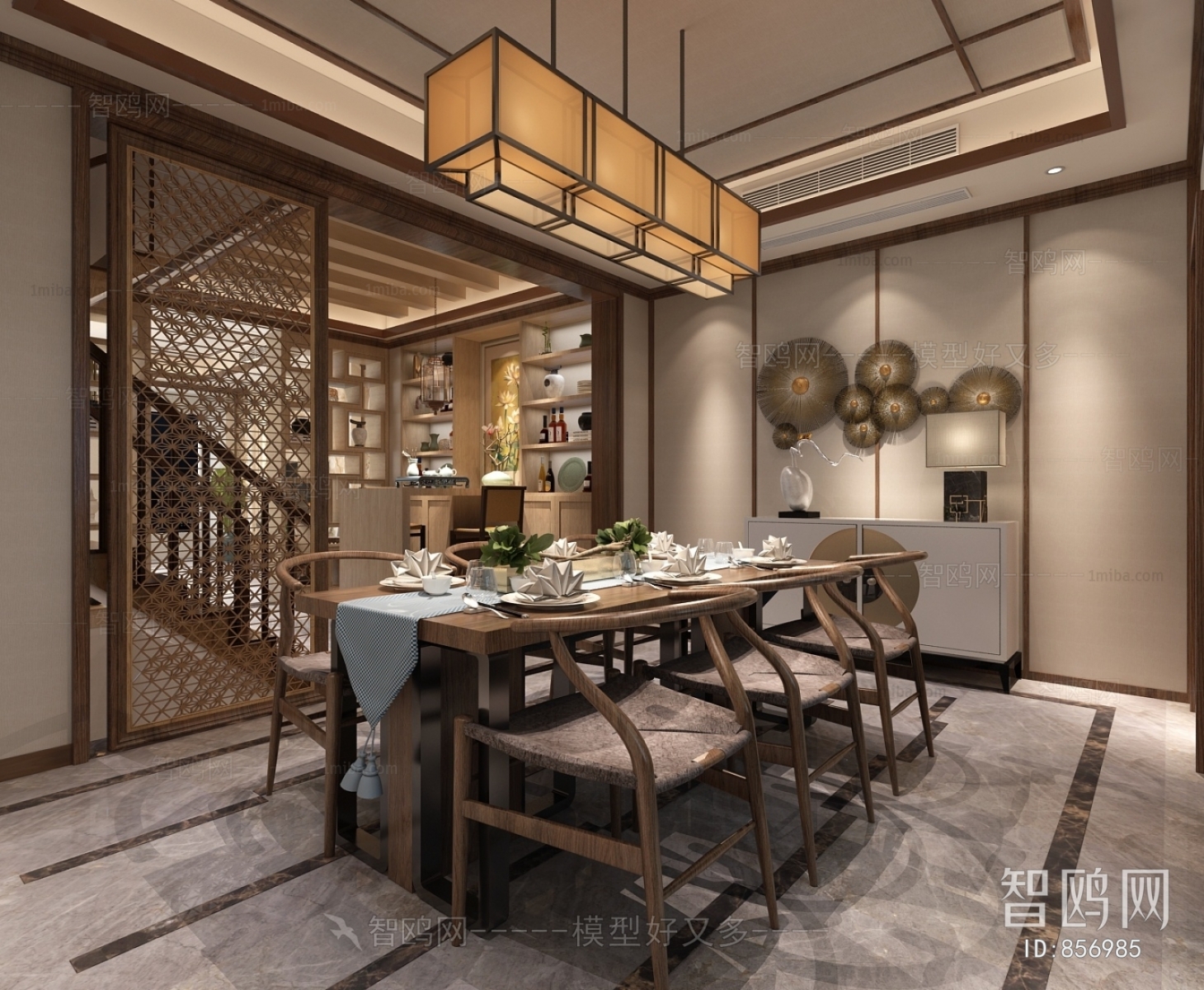 New Chinese Style Dining Room