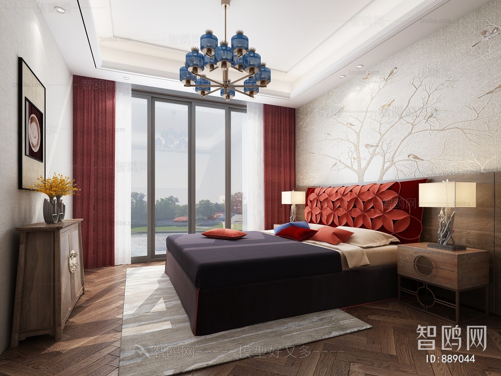 New Chinese Style Bedroom