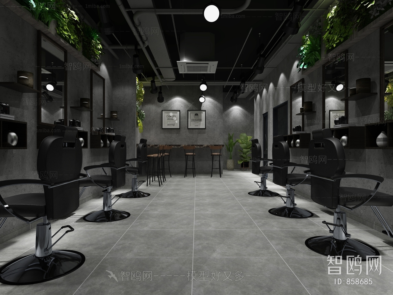 Industrial Style Barbershop