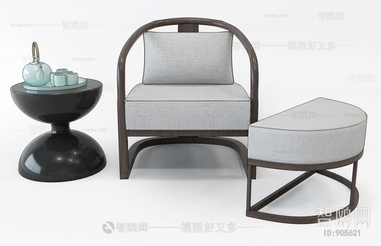 New Chinese Style Lounge Chair