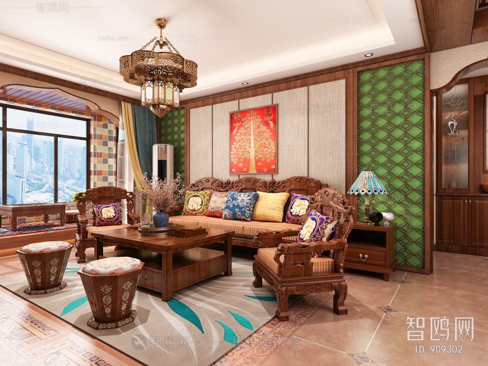 Southeast Asian Style A Living Room