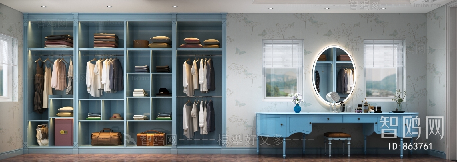 European Style Clothes Storage Area