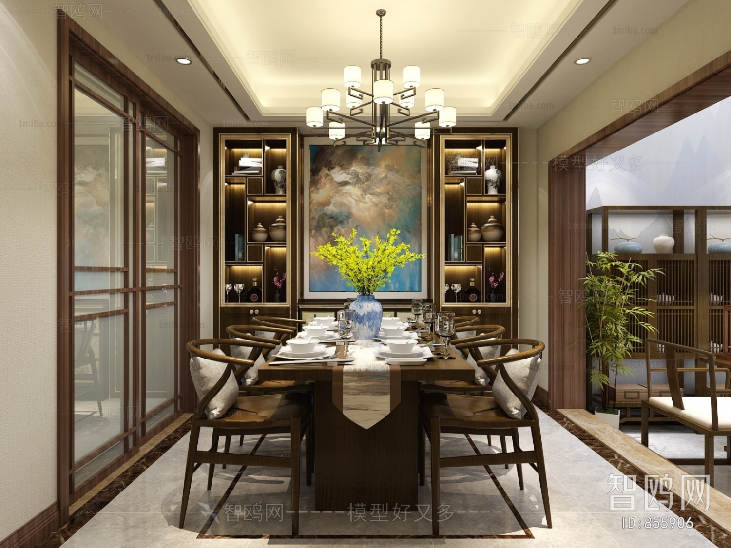 New Chinese Style Dining Room