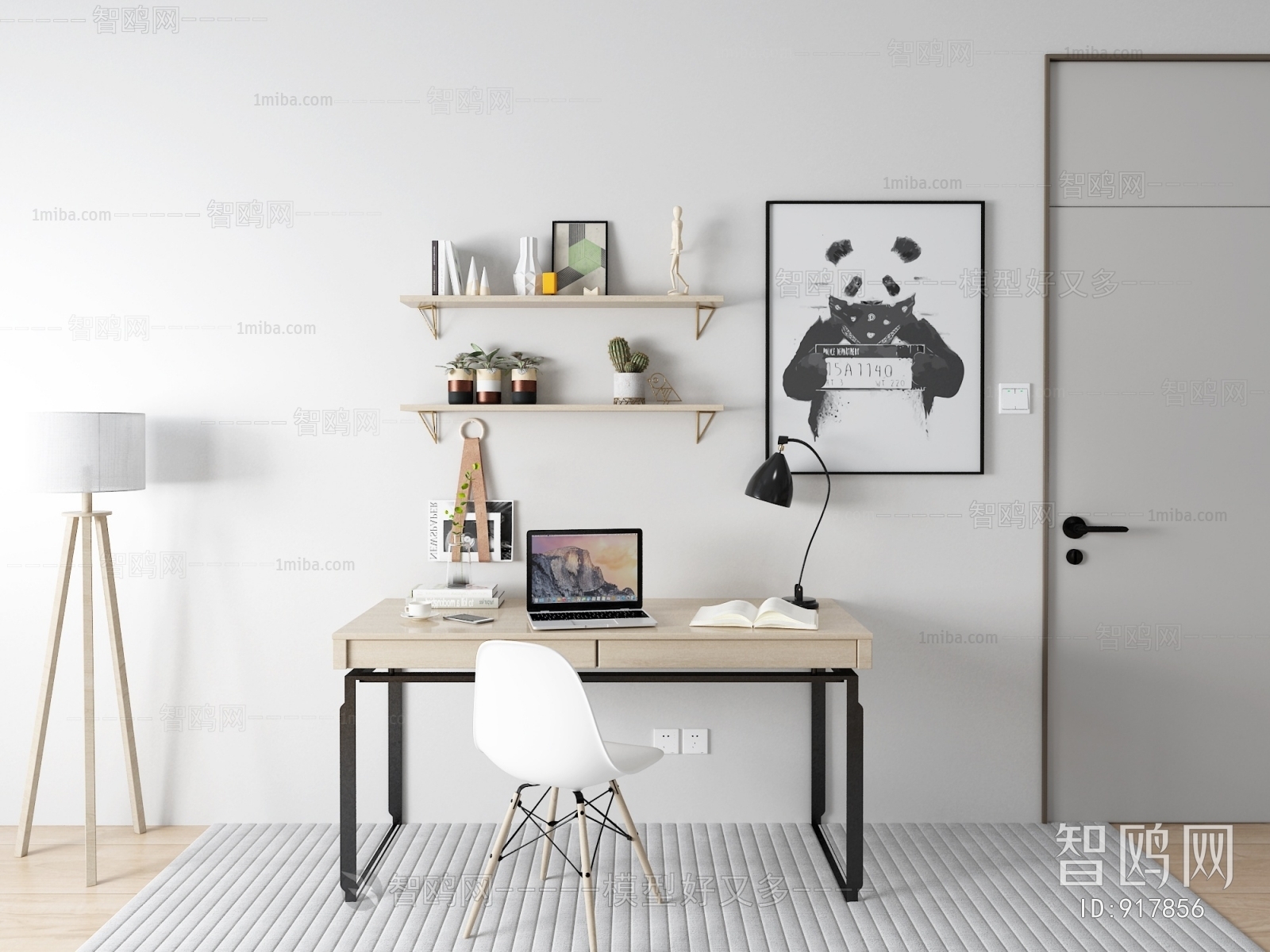 Industrial Style Computer Desk And Chair