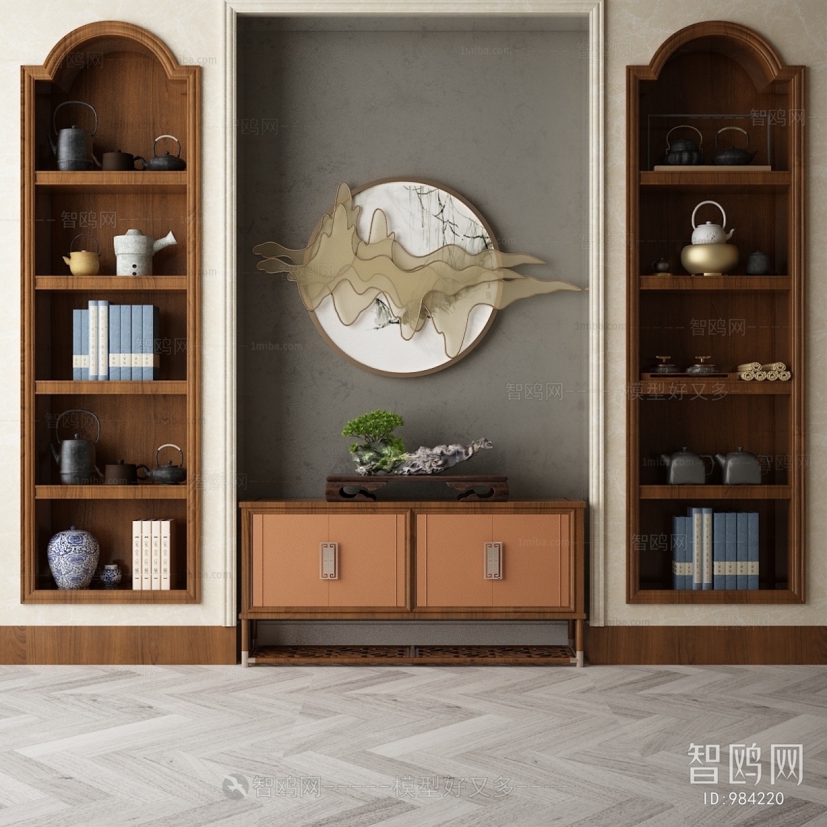 New Chinese Style Decorative Cabinet