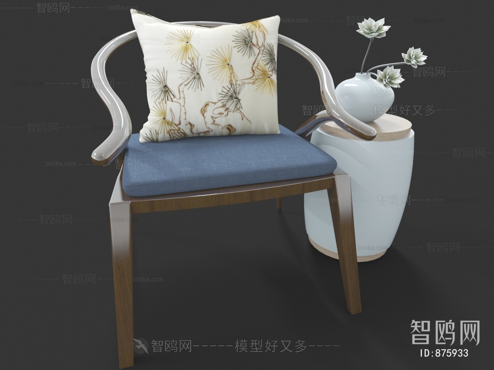 New Chinese Style Lounge Chair