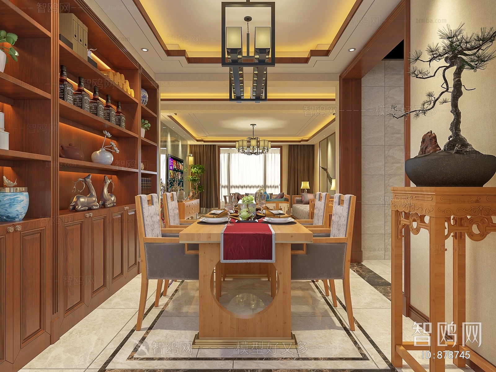 New Chinese Style Dining Room