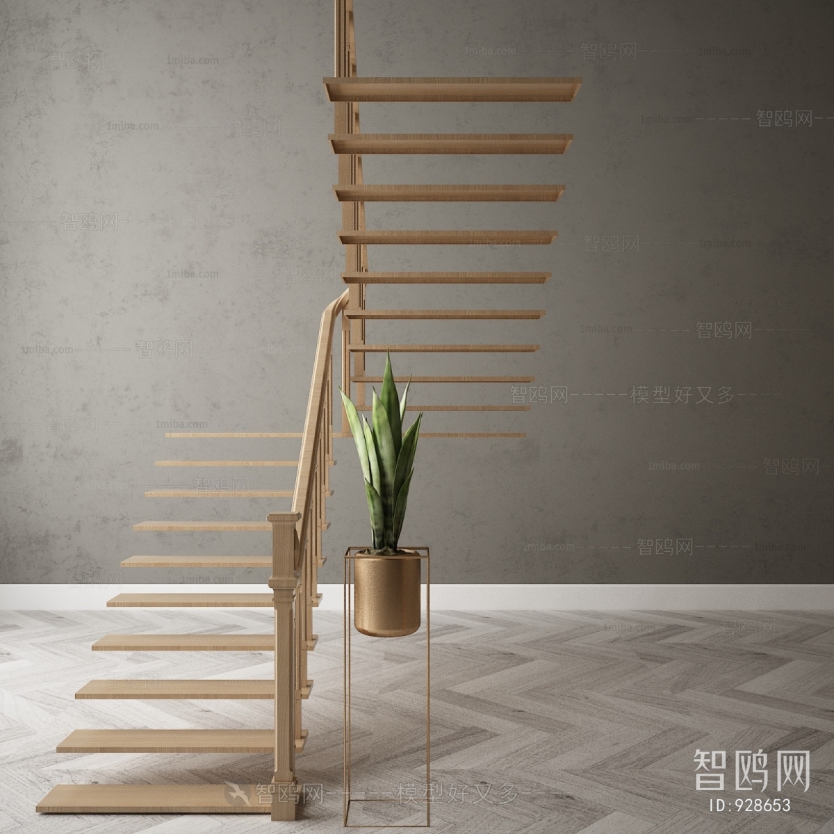 Modern Stair Balustrade/elevator