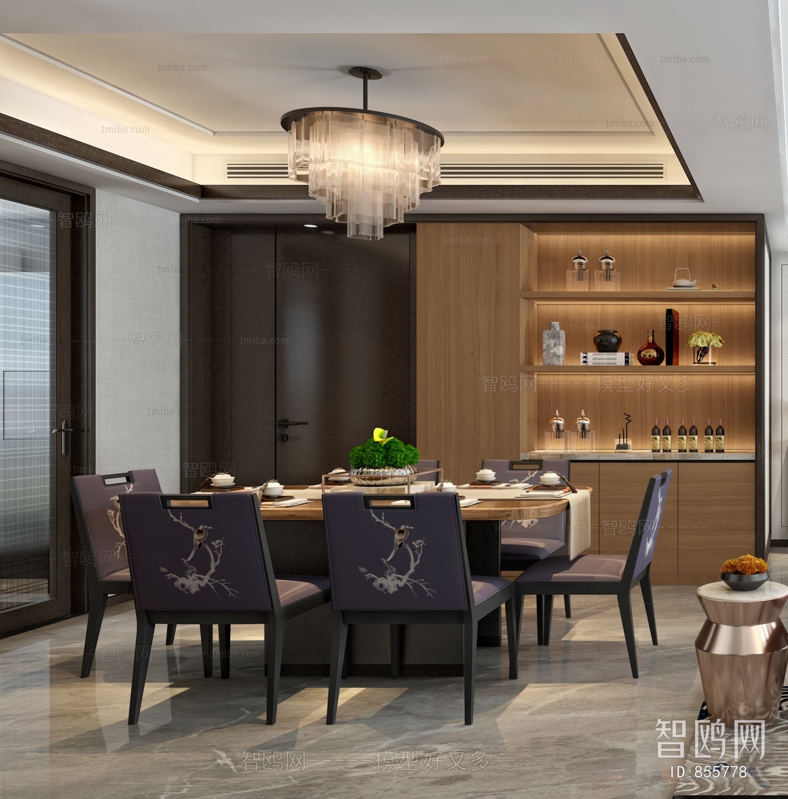 New Chinese Style Dining Room