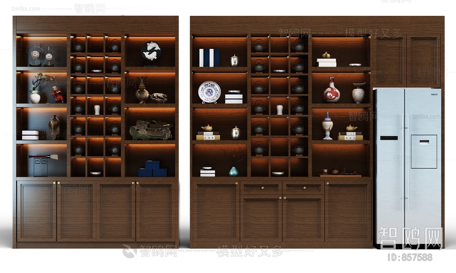 New Chinese Style Decorative Cabinet