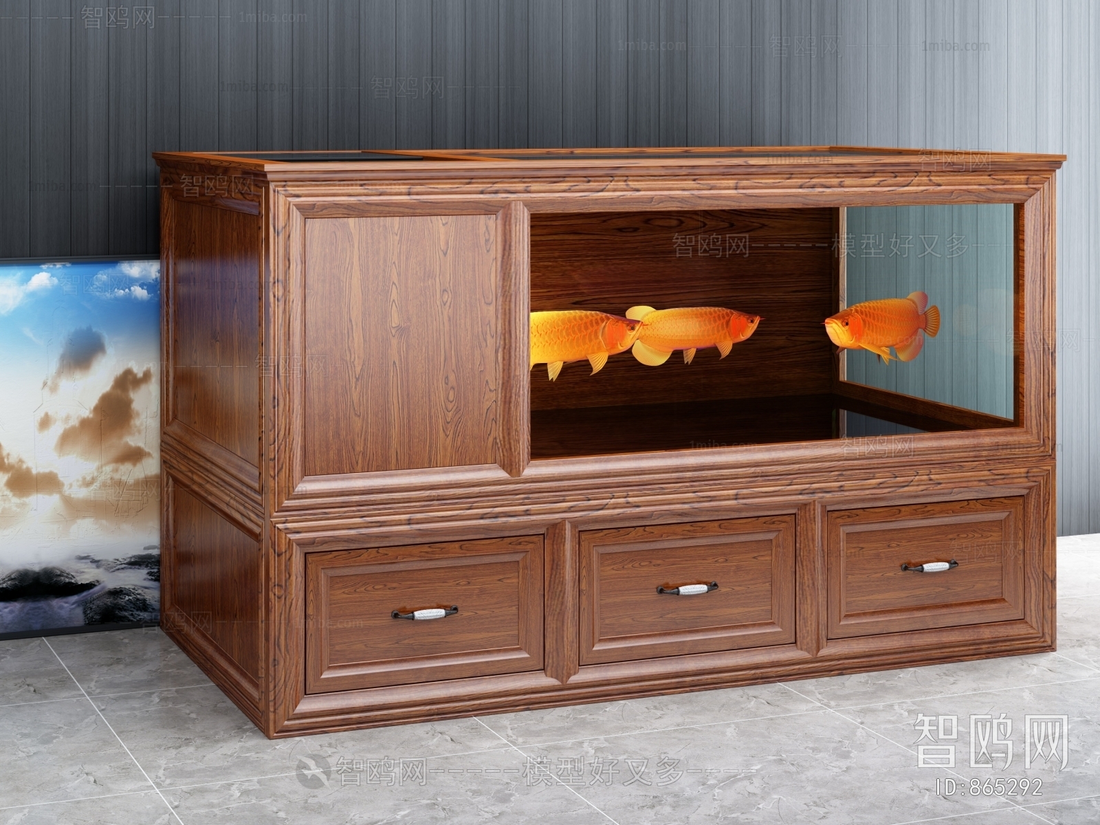 New Chinese Style Fish Tank