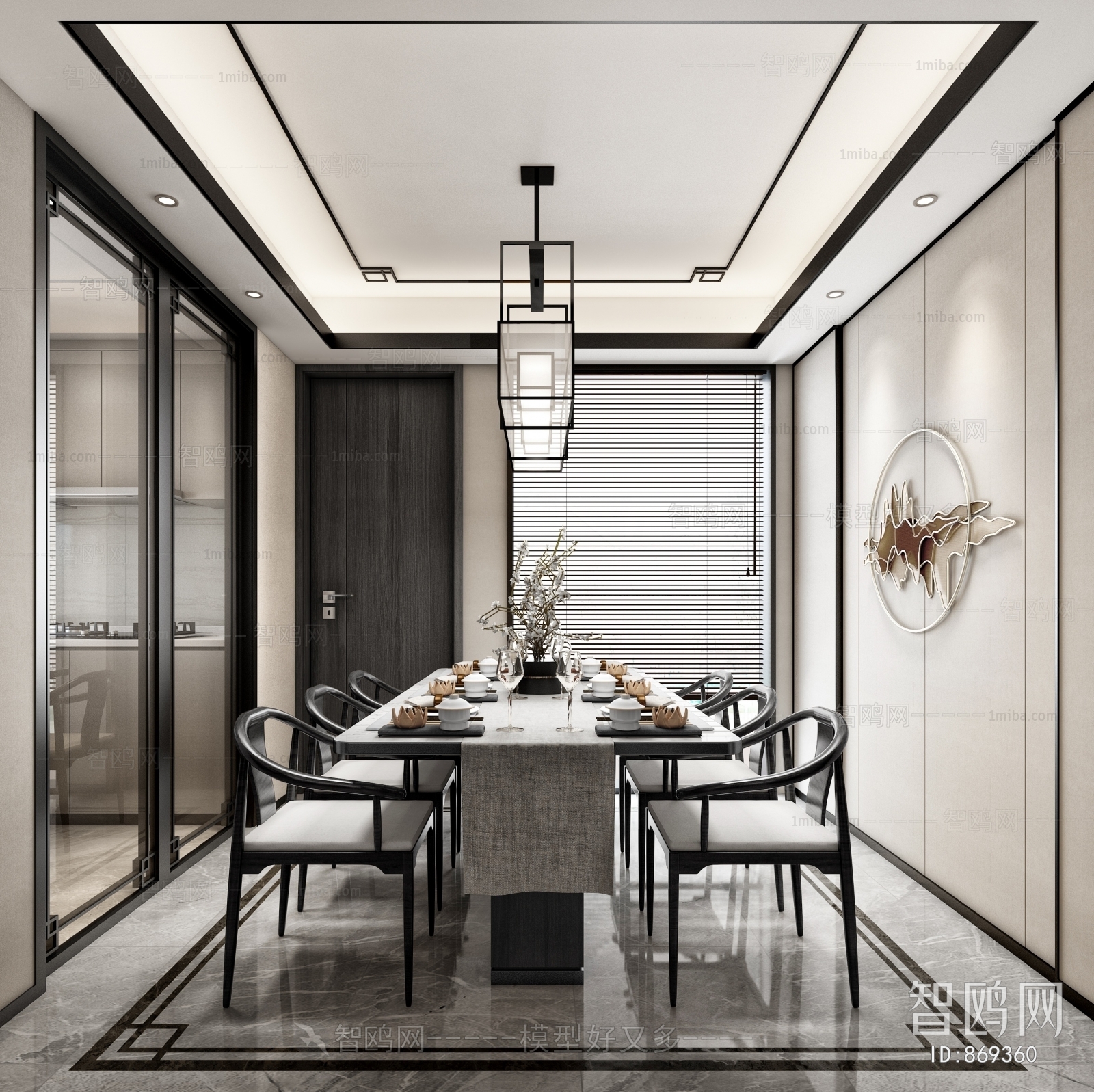 New Chinese Style Dining Room