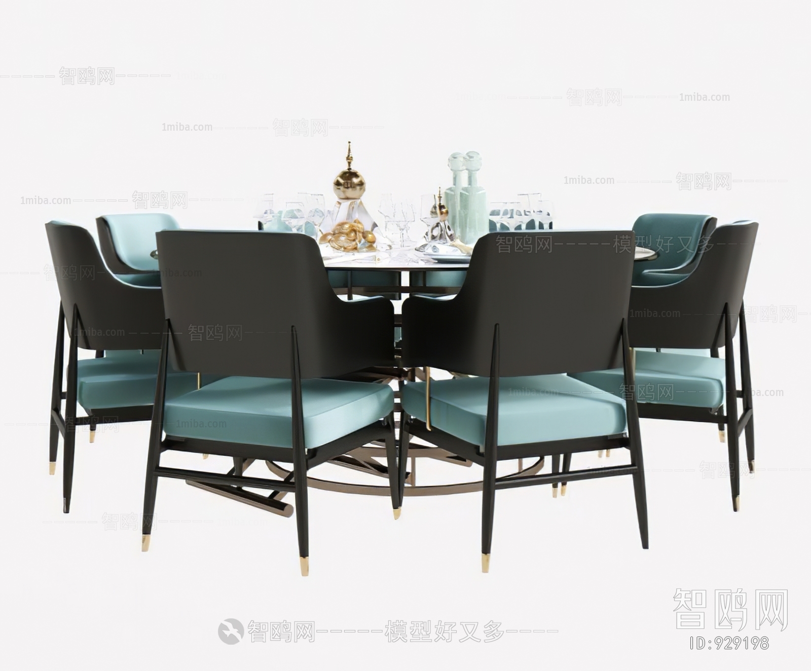 Post Modern Style Dining Table And Chairs