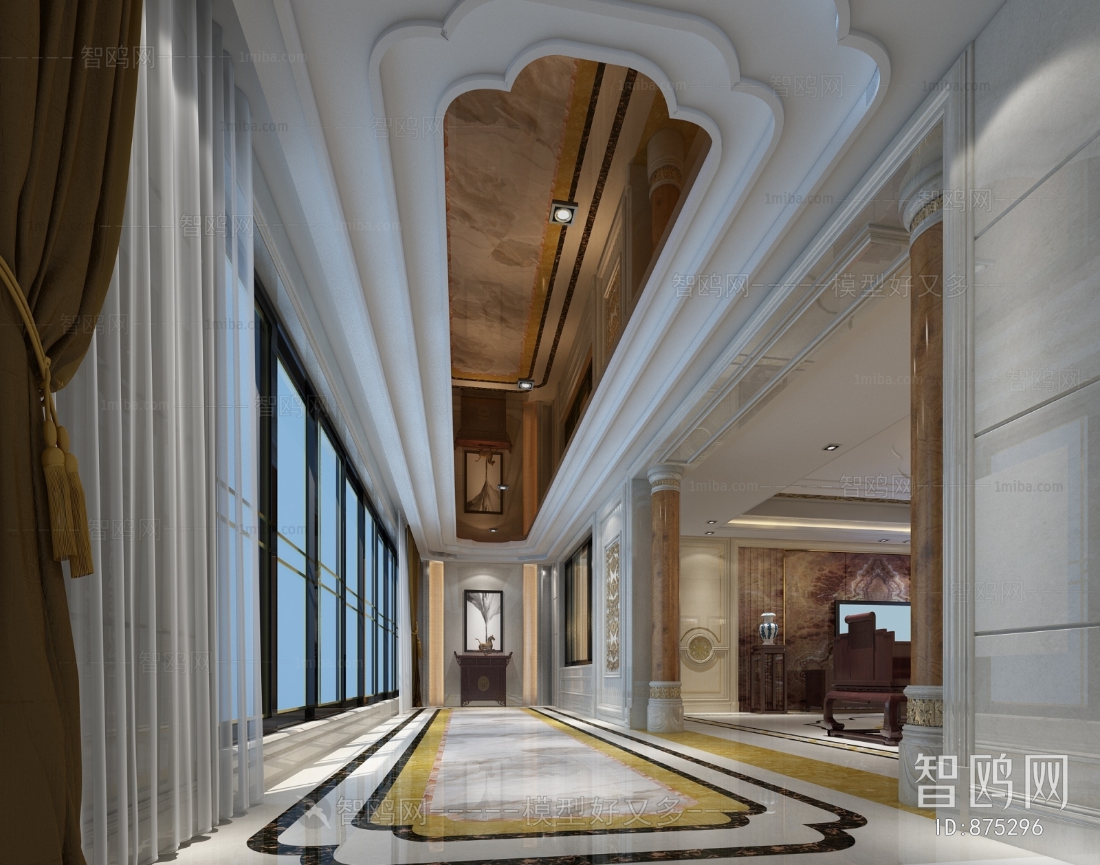 New Chinese Style Hallway