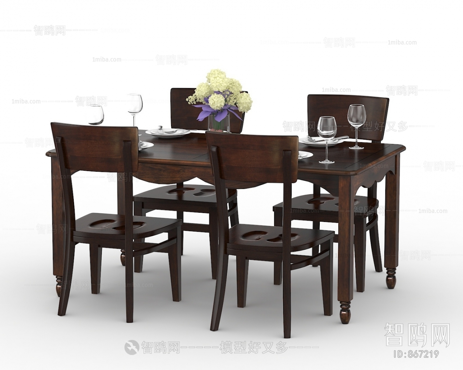 American Style Dining Table And Chairs