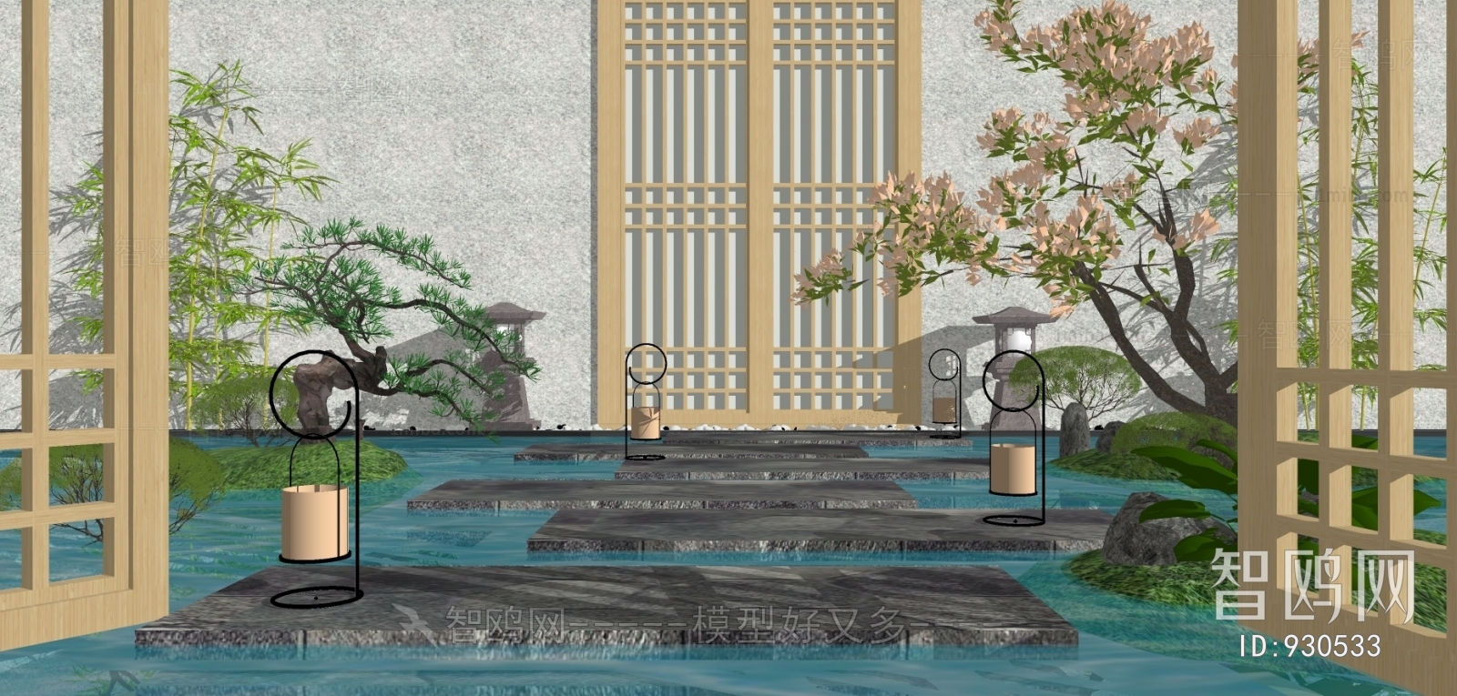 Japanese Style Courtyard/landscape