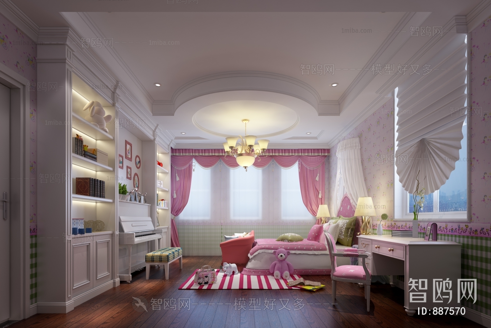 Simple European Style Children's Room