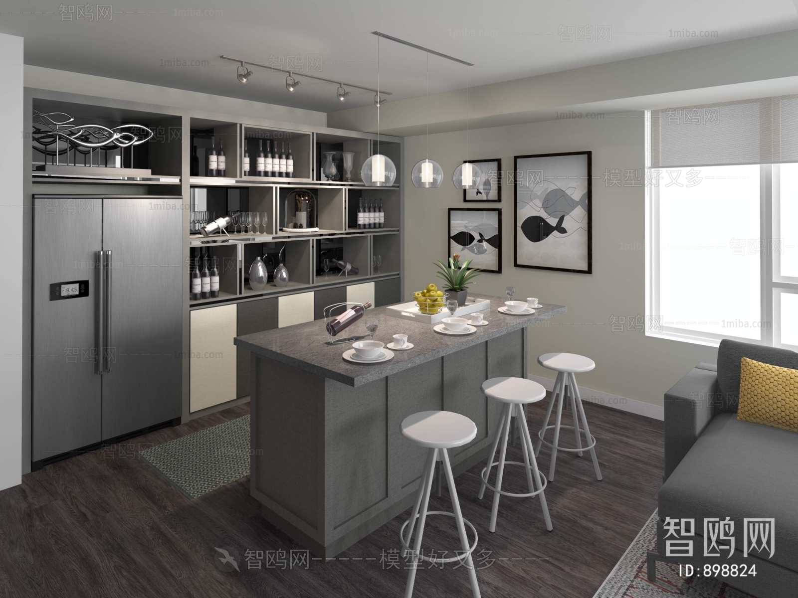 Modern Open Kitchen