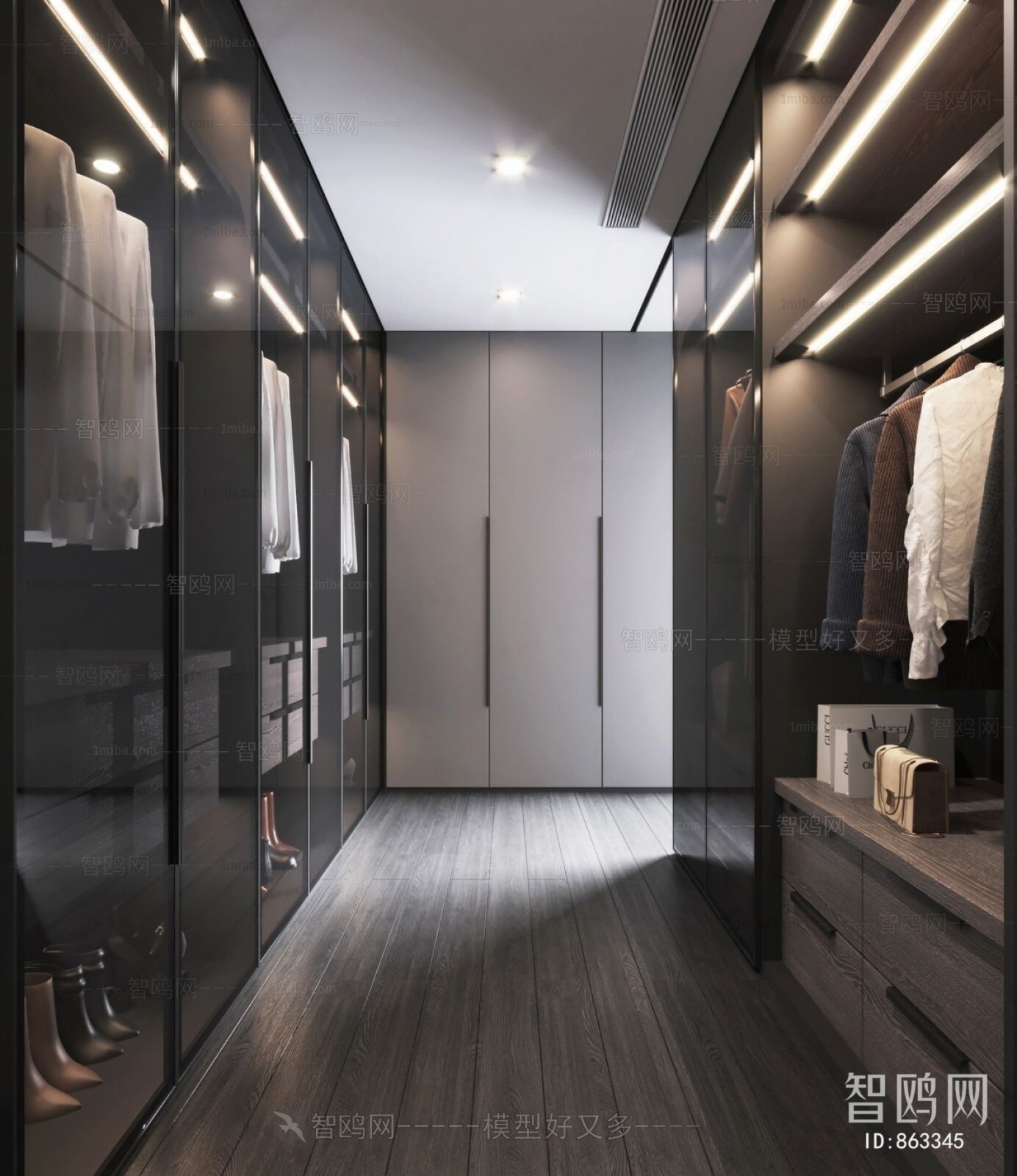 Modern Clothes Storage Area